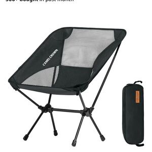 Black Portable Camping Chair